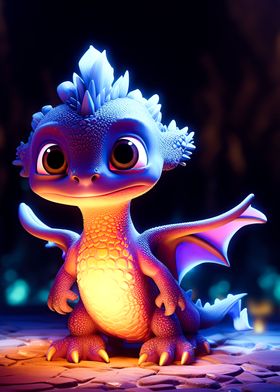 Baby dragon neon