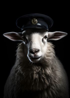 Police Officer Sheep