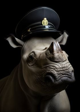 Police Officer Rhino