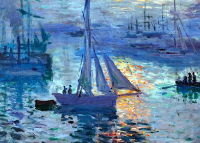 Sunrise Marine by Monet