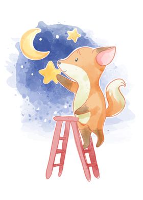 Fox climbing ladder