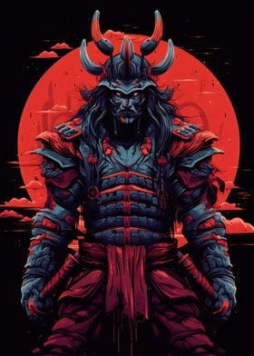 Samurai portrait