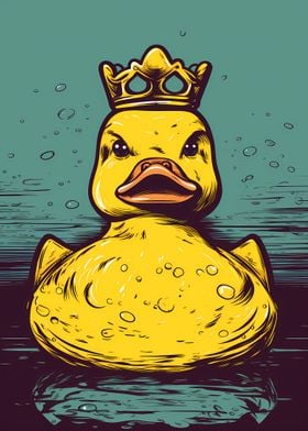 Rubber Duck With Crown