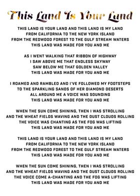 This Land Is Your Land