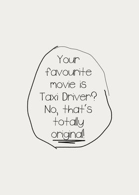 Taxi Driver funny text art
