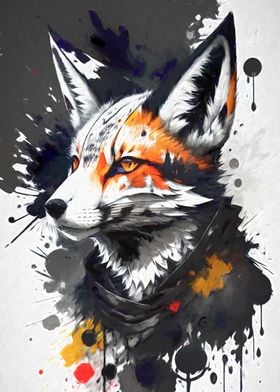Ink Style Fox