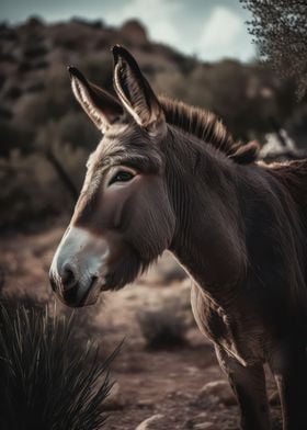 Elegant donkey