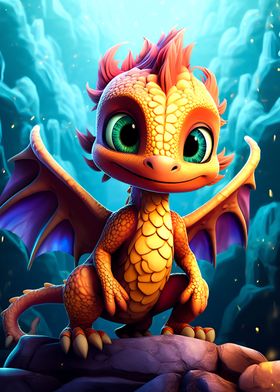 Baby dragon neon