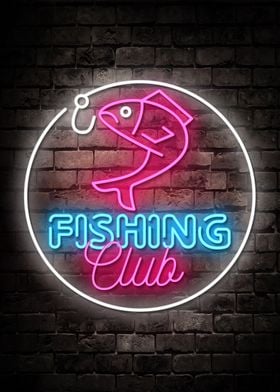 Fishing Club Neon