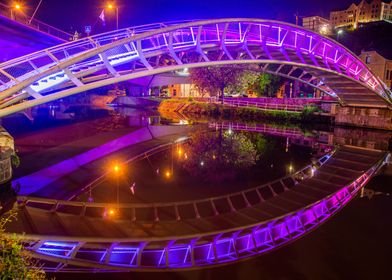 The bridge of Sambre illum