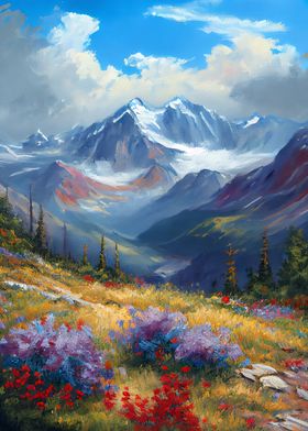 Palette Knife Mountains 8