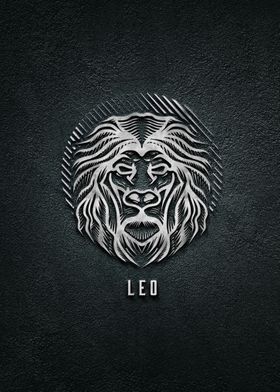3d Leo Zodiac Symbol