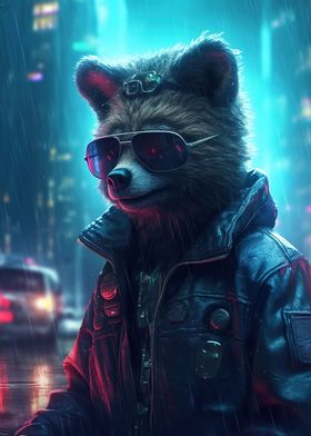 Cyberpunk bear