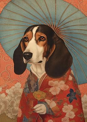 Basset Hound Geisha 