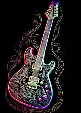 guitar neon