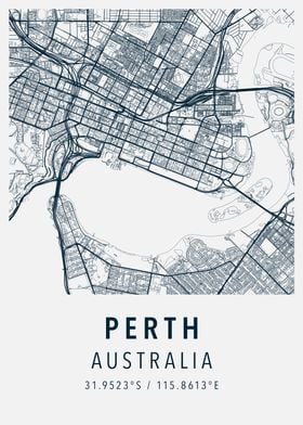 perth simple map