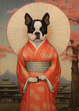 Boston Terrier Geisha 