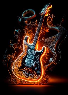 guitar neon