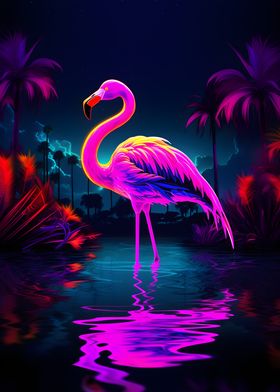 Neon Flamingo