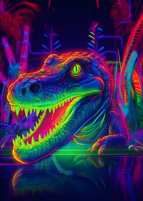 Neon Crocodile