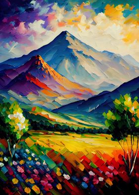 Palette Knife Mountains 2