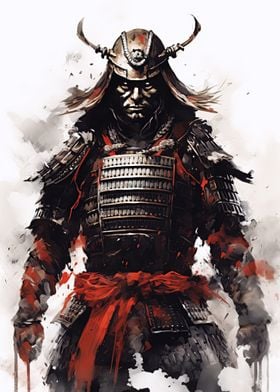 Samurai With Mask