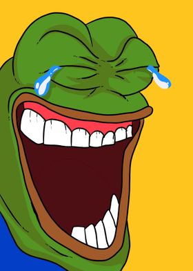 laughing pepe