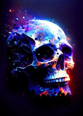 Skull Colorful