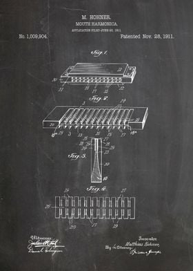 Mouth Harmonica patent