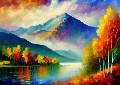 Palette Knife Mountains 13