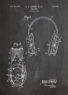 Headset patent 1960