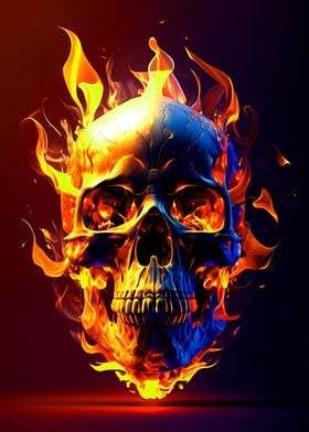 Skull Colorful