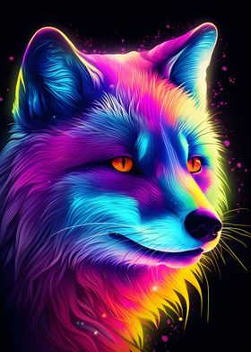 Neon Arctic Fox