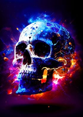 Skull Colorful