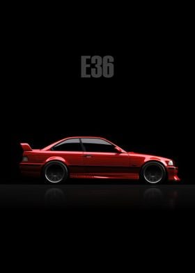 E36 Classic Red Candy Cars