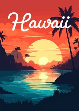 Hawaiian Sunset Art