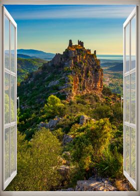 Window view castle