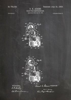 Electroc metronome patent