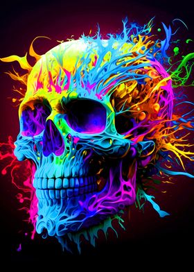 Skull Colorful