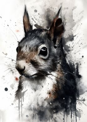 Squirrel Beauty Black Ink