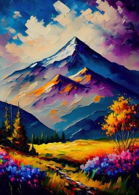 Palette Knife Mountains 23