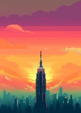 Manhattan pixel art