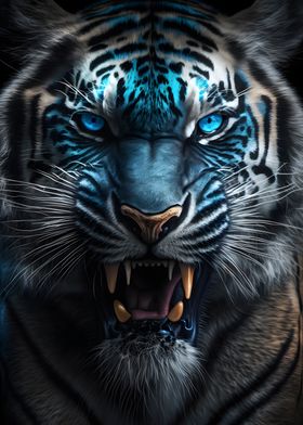 wild wild tiger blue eyes 