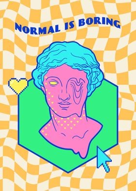 Normal is Boring vaporwave