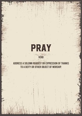 pray definition