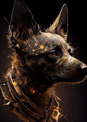 Black and Gold Dog