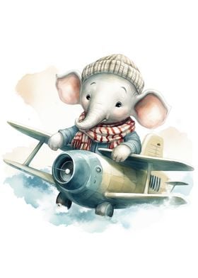 Elephant in plane