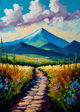 Palette Knife Mountains 25