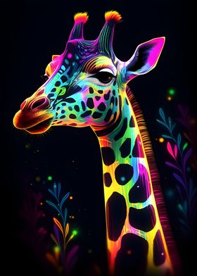 Neon Giraffe