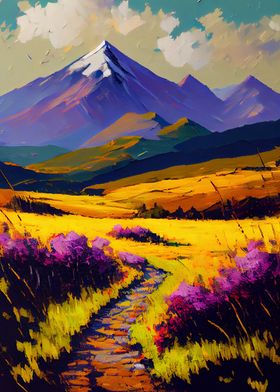 Palette Knife Mountains 26